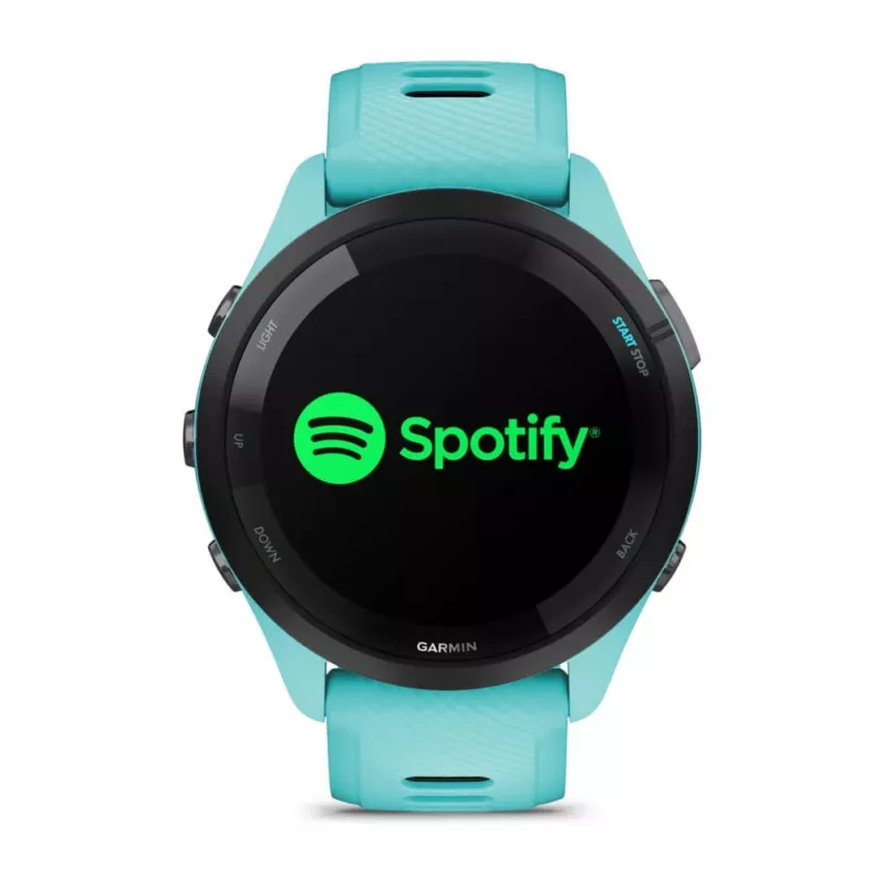 Garmin Forerunner 265 3.3 cm (1.3) AMOLED 46 mm Digital 416 x 416 pixels Touchscreen Black, Blue Wi-Fi GPS (satellite)
