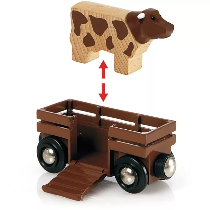 BRIO 33719 Farmyard Train Set, 20 pieces