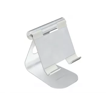 TERRATEC iTab M - Stand for mobile phone / Tablet - Aluminium - Silver - Screen Size: 8,8-25 cm (3.5-10) - Desktop-Stand (219728)