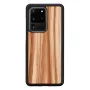 Phone case man and wood for Samsung Galaxy S20 Ultra — cappuccino black