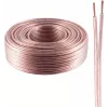 Speaker cable ShiverPeaks BASIC-S 2x0.75 mm² transparent CCA 100 m