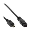 FireWire 400 to 800 Cable InLine 34901 1m Male/Male Black