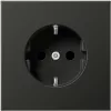 Outlet Box JUNG AL 1520 AN Type F Black — flush-mount electrical enclosure for F-type sockets