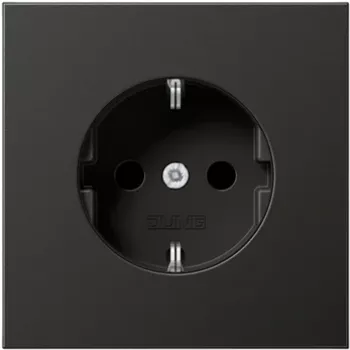 Outlet Box JUNG AL 1520 AN Type F Black — flush-mount electrical enclosure for F-type sockets