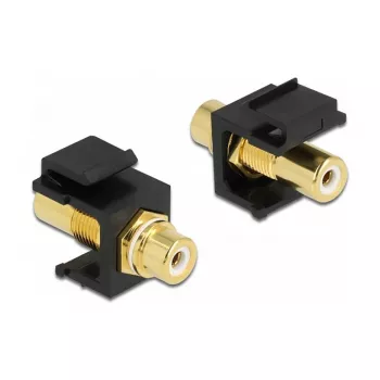 Keystone Module DeLOCK 86746 Flat Black RCA Connector