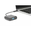 DIGITUS DA-70853 USB-C to VGA Adapter, Full HD 1080p, Black