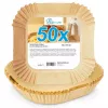 Paper Fryer Liners 16×16 cm (50 pcs) for Air Fryer / Deep Fryer — No name