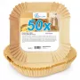 Paper Fryer Liners 16×16 cm (50 pcs) for Air Fryer / Deep Fryer — No name