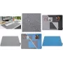 Mousepad sigel SA203 Eyestyle light blue/dark grey, anti-slip base, fabric surface