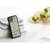 Phone case man and wood for iPhone 11 Pro Max — black mono triangle design