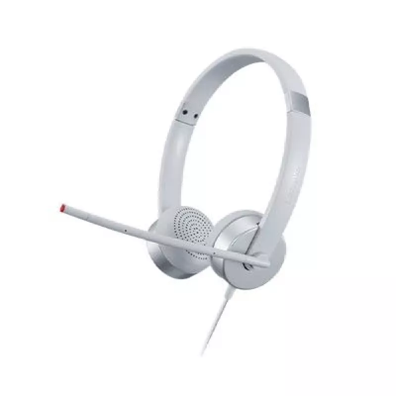Lenovo 100 Stereo Analogue Headset Office/Call center Silver