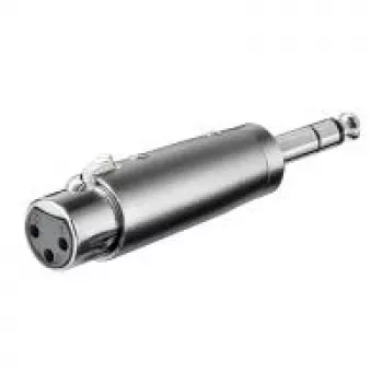 Wentronic Goobay XLR- Adapter - XLR-Socket (3-Pin) > jack 6,35 mm-Plug (4-Pin, Stereo) (27514)