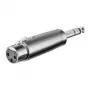 Wentronic Goobay XLR- Adapter - XLR-Socket (3-Pin) > jack 6,35 mm-Plug (4-Pin, Stereo) (27514)