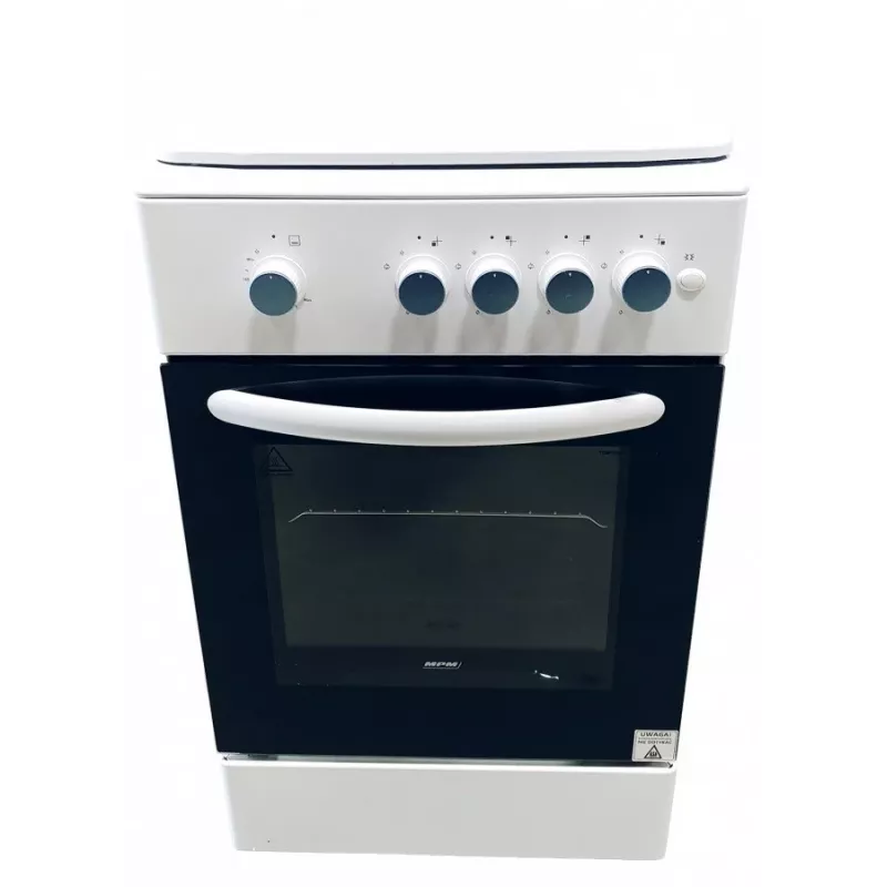 Gas cooker MPM MPM-54-KGF-21, 4-burner hob, 60 cm, gas, white, energy class A