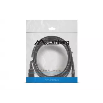 Lanberg C13- C14 Vde, 5m Cable Power Distiller (ca-c13e-11cc-0050-bk)
