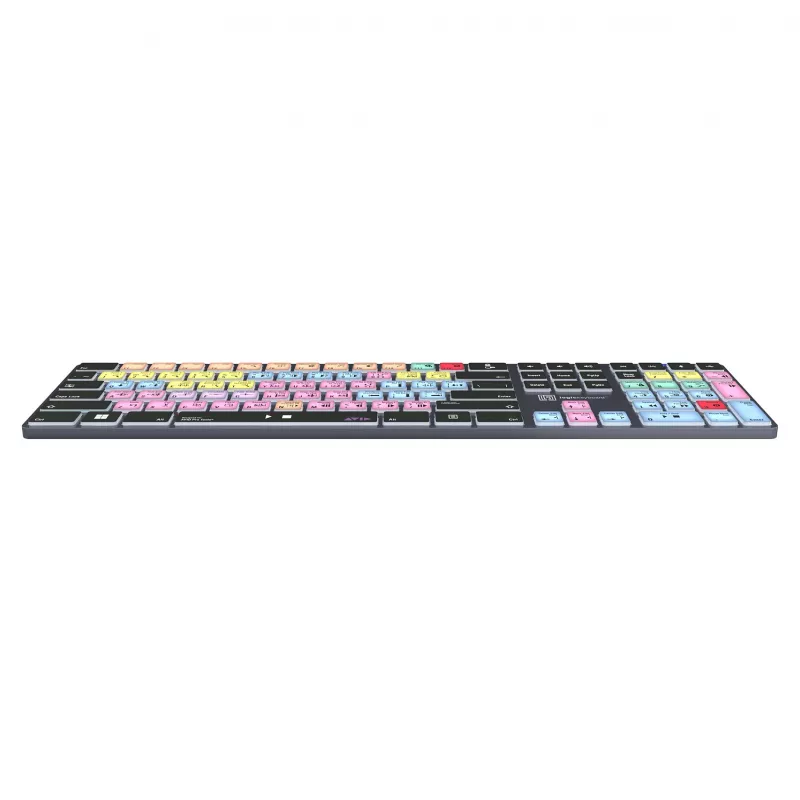 Mechanical-style full-size keyboard LogicKeyboard LKB-PT-TPC, USB + Bluetooth, QWERTZ German, Black