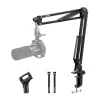 Boom microphone stand MAONO B01 (BA20) — desk mount base, black, max desk thickness 4.5 cm