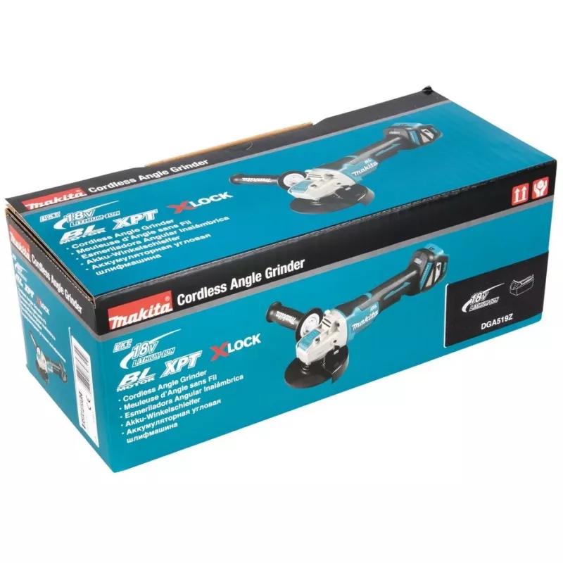 Makita DGA519Z - Angle Grinder - Cordless - 125 mm - without Battery - 18 V (DGA519Z)