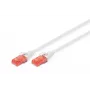 Network Cable Digitus CAT 6 U/UTP patch cord RJ-45 Cat6 3m White