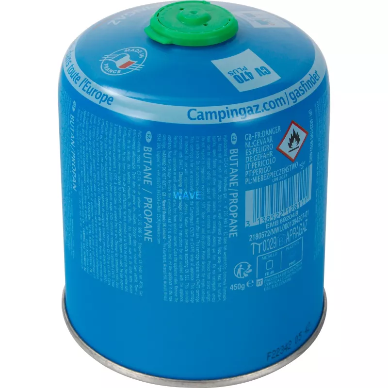 Campingaz CV 470 Plus valve gas cartridge, 450 g