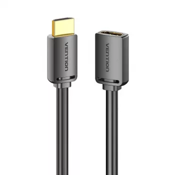 HDMI cable Vention AHCBD 0.5 m, HDMI Type A male to HDMI Type A female, HDMI 2.0, gold-plated contacts, black