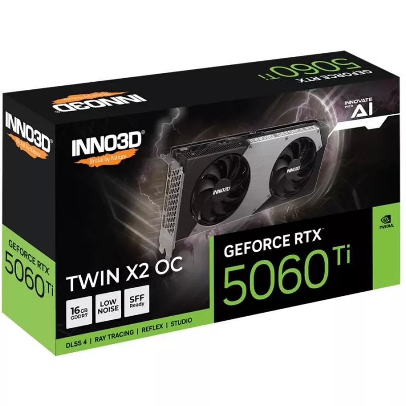 INNO3D GeForce RTX 5060 Ti TWIN X2 OC 16GB GDDR7 Graphics Card