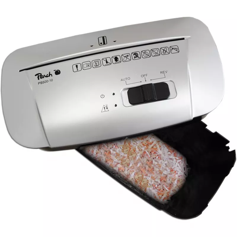 Peach PS500-10 paper shredder Cross shredding 72 dB 22 cm Black