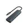 USB hub SAVIO AK-54 — 4 x USB-A (USB 3.2 Gen 1), USB-C host, black