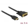 Video Cable Adapter DeLOCK 85656 5 m HDMI Type A DVI Black