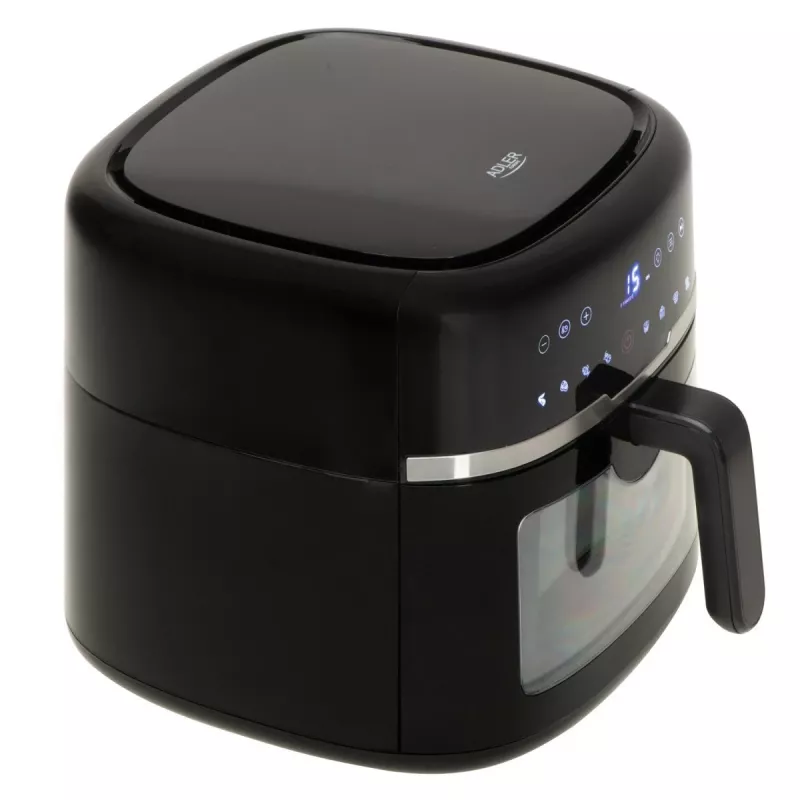 Adler AD 6318 Air Fryer, 8 L, 2500 W, LCD display, 9 programs, Black