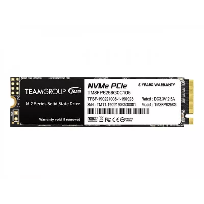 Team Group MP33 - SSD - 256 GB - Internal - M.2 2280 - PCIe 3.0 x4 (NVMe)
