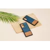 Smartphone case man and wood Galaxy Note 20 denim black — protective denim-style cover