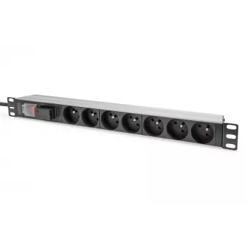 Digitus Socket strip with aluminum profile 7-way CEE 7/5 sockets 2 m cable