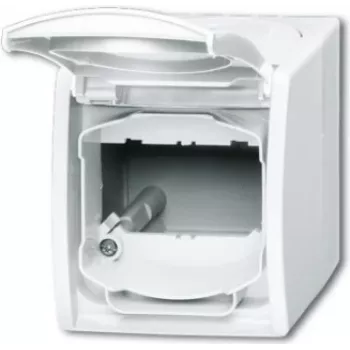 Busch Jaeger 1758 WN-54 Socket Outlet White (1724-0-4264)