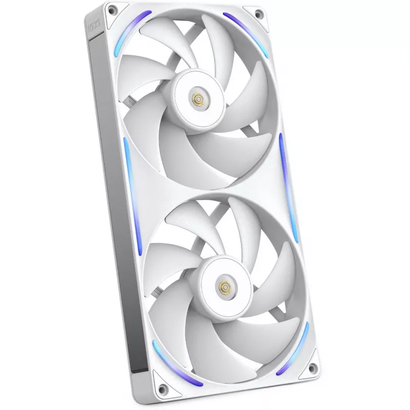 NZXT F280X RGB 140mm ARGB Case Fans - White, 2-Pack