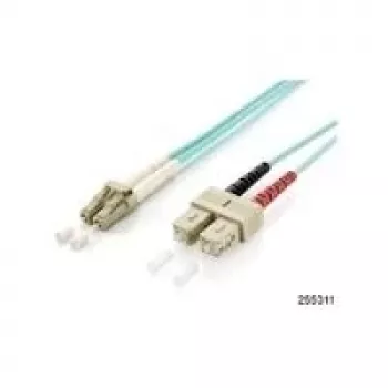 Equip LC/SC Fiber Optic Patch Cable, OM3, 5.0m, 5 m, OM3, LC, SC