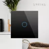 Touch Switch Spring One Way Glass Black — model 0