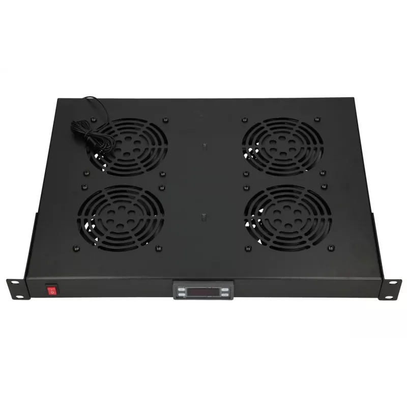 Fan panel Extralink 19 inch 4 fans with thermostat