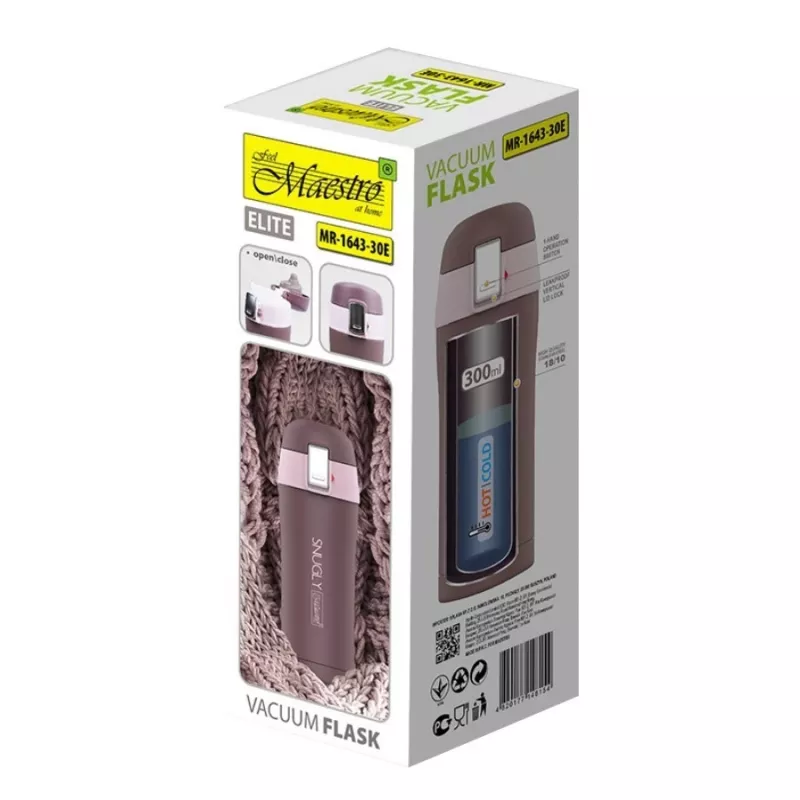 MAESTRO THERMO MUG 'SNUGLY' 300 ml brown