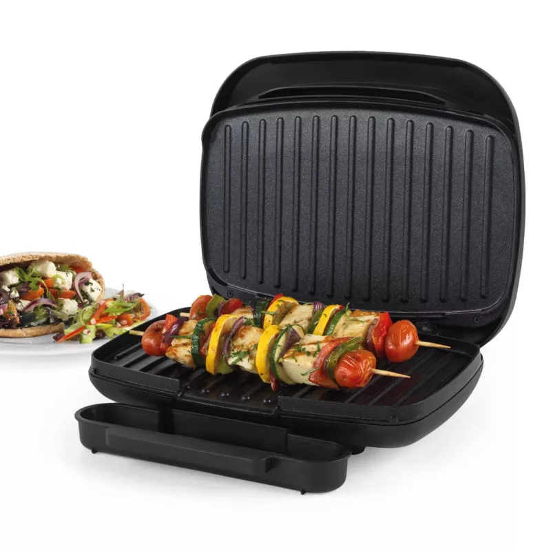Electric grill Petra PT4366MBLKVDE black with non-stick surface and adjustable temperature