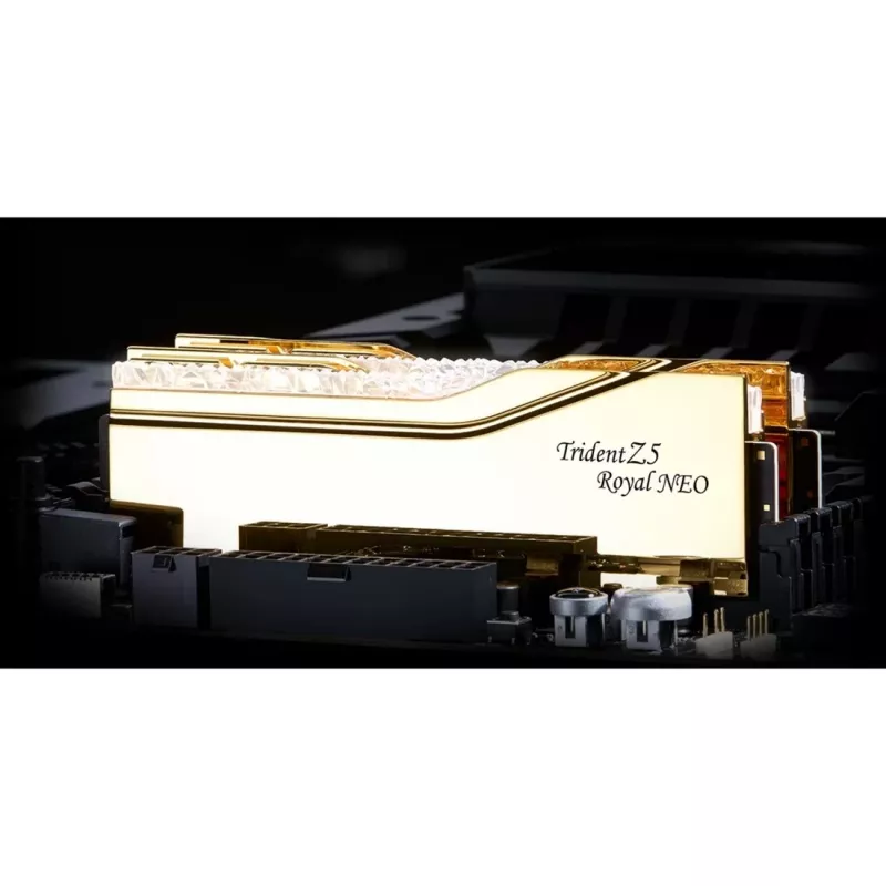DIMM 32 GB DDR5-6400 (2x 16 GB) Dual-Kit, Arbeitsspeicher gold, F5-6400J3039G16GX2-TR5NG, Trident Z5 Royal Neo, AMD EXPO