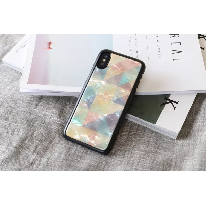 Smartphone case iKins for iPhone XS / iPhone XS Mosaic Black
