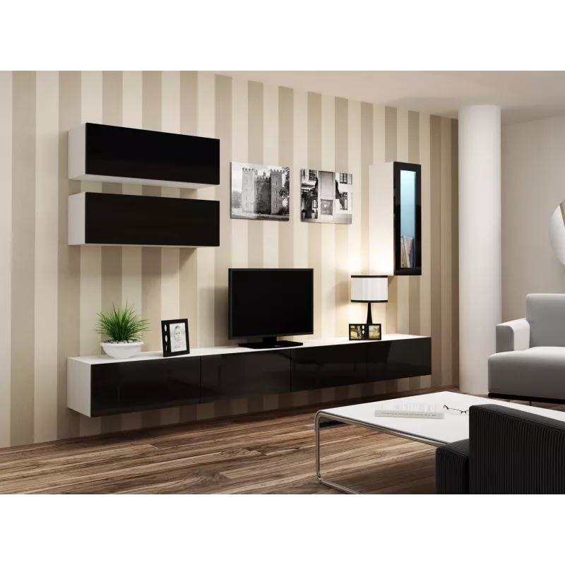 Cama Cabinet VIGO 90 full 90/35/32 white/black gloss