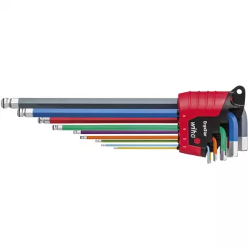 hex key set in ErgoStar holder, Screwdriver 9-piece, MagicRing holding function