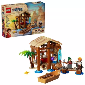 LEGO building set One Piece 75636 Windmill Village Hut, 299 pieces, 3 minifigures, 8+ years