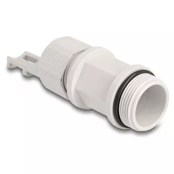 Cable gland M28 DELOCK, plastic, grey, with cable tie fastening, 1 pc