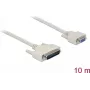Serial cable DELOCK 86877 — D-Sub 25 pin to D-Sub 9 pin, 10 m, beige