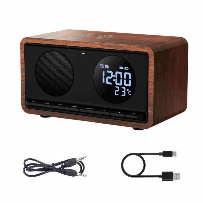 MANTA radio clock RDI912B Rimini Black with 12-inch display and 8GB storage