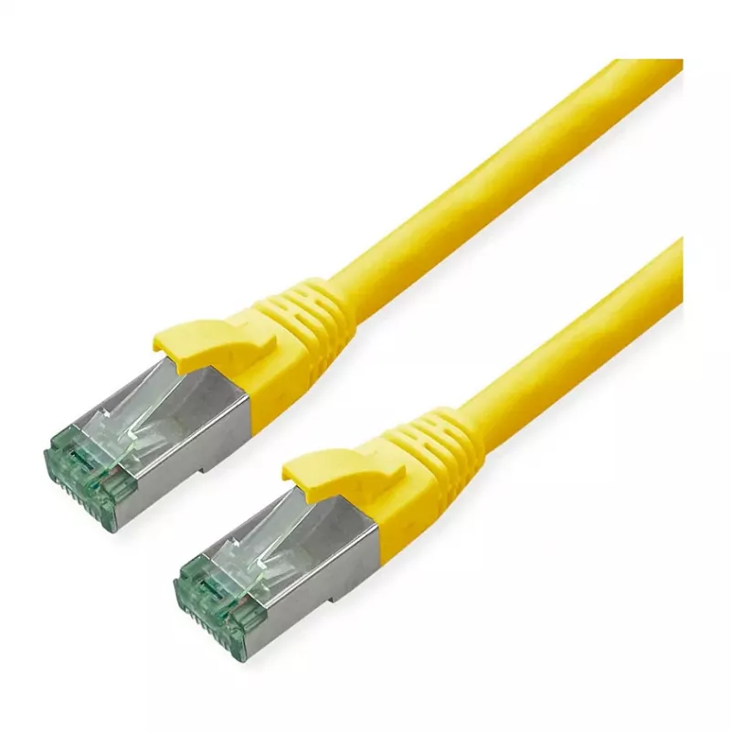 Networking Cable ROLINE Recycled Material 21.45.3227 RJ-45 Cat6a 10 m Yellow