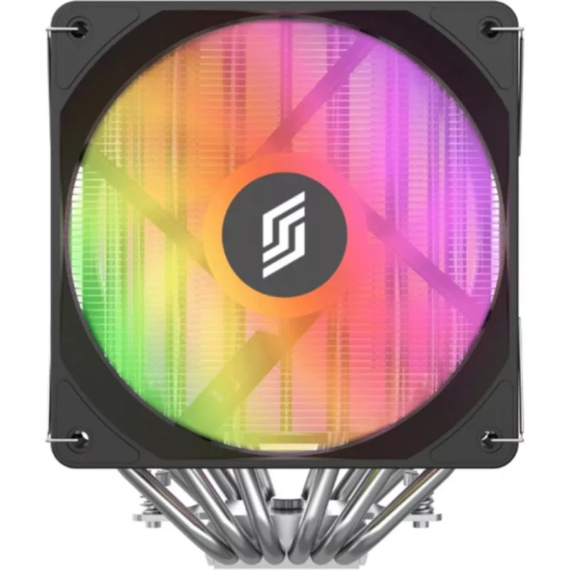 CPU cooler Silentware Titan RGB Dual-Tower with 6 heatpipes and 2×120mm PWM A-RGB fans